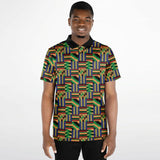 Kente Fabric- African Print Polo Shirt - Akwaaba