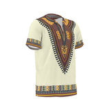 Men's African Dashiki Shirt - Cream