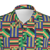 KENTE FABRIC - AFRICAN PRINT POLO SHIRT -Akwaaba