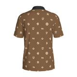 Ankara Style - AFRICAN PRINT POLO SHIRT - ADINKRA SYMBOLS