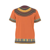 Men's African Dashiki Shirt - Orange