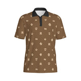 Ankara Style - AFRICAN PRINT POLO SHIRT - ADINKRA SYMBOLS