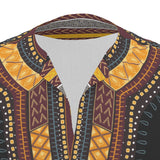 Men's African Dashiki Shirt - Black