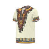 Men's African Dashiki Shirt - Cream