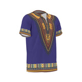 Men's African Dashiki Shirt - Blue