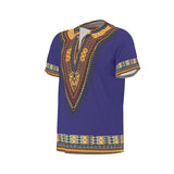 Men's African Dashiki Shirt - Blue