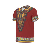 Men's African Dashiki Shirt - Burgandy