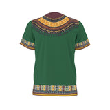 Men's African Dashiki Shirt - Green