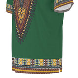 Men's African Dashiki Shirt - Green