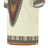 Men's African Dashiki Shirt - Cream