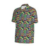 KENTE FABRIC - AFRICAN PRINT POLO SHIRT -Akwaaba