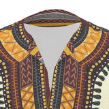 Men's African Dashiki Shirt - Cream