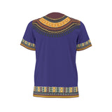 Men's African Dashiki Shirt - Blue