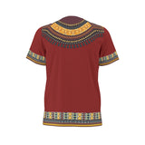 Men's African Dashiki Shirt - Burgandy