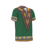 Men's African Dashiki Shirt - Green