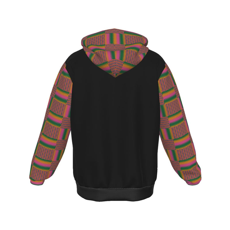 Unisex Zip Up Hoodie With Pocket - Kente Styles Collection
