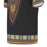 Men's African Dashiki Shirt - Black