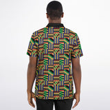 Kente Fabric- African Print Polo Shirt - Akwaaba