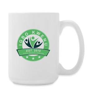 Igbo Kwenu Collection - Coffee/Tea Mug 15 oz - white