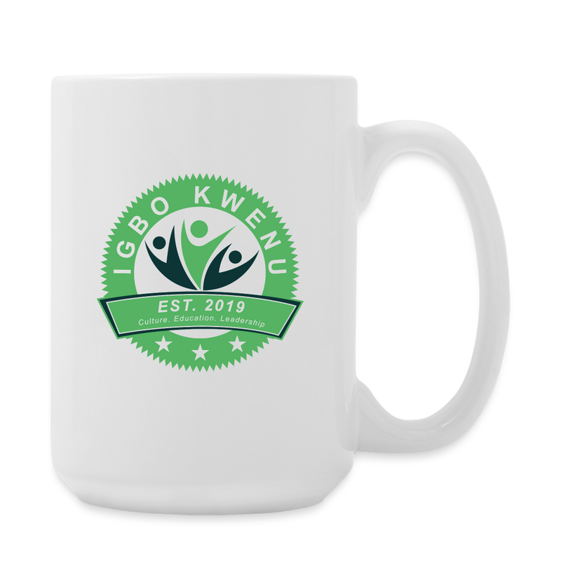 Igbo Kwenu Collection - Coffee/Tea Mug 15 oz - white