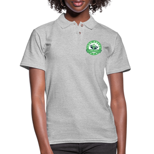 Igbo Kwenu Collection - Women's Pique Polo Shirt - heather gray