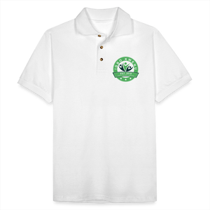 Igbo Kwenu Collection - Men's Pique Polo Shirt - white