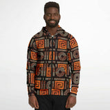 Unisex Athletic Zip-Up Hoodie - Ankara Styles Collection