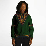 UNISEX ATHLETIC HOODIES - DASHIKI STYLES COLLECTION - Green