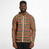 Unisex Athletic Zip-Up Hoodie - Kente Styles Collection