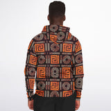 Unisex Athletic Zip-Up Hoodie - Ankara Styles Collection