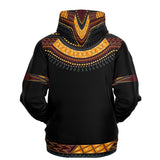 UNISEX ATHLETIC HOODIES - DASHIKI STYLES COLLECTION - Black