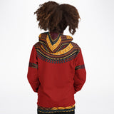 KIDS ATHLETIC HOODIES - DASHIKI STYLES COLLECTION - Red