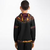 KIDS ATHLETIC HOODIES - DASHIKI STYLES COLLECTION-Black