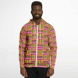 Unisex Athletic Zip-Up Hoodie - Kente Styles Collection