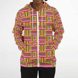 Unisex Athletic Zip-Up Hoodie - Kente Styles Collection