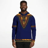 UNISEX ATHLETIC HOODIES - DASHIKI STYLES COLLECTION - Blue