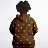 UNISEX Athletic Plus-size Ziphoodie - ADINKRA SYMBOLS STYLES COLLECTION