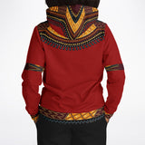 UNISEX ATHLETIC HOODIES - DASHIKI STYLES COLLECTION - Red