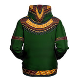 UNISEX ATHLETIC HOODIES - DASHIKI STYLES COLLECTION - Green