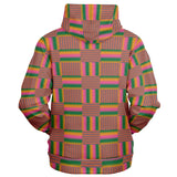 Unisex Athletic Zip-Up Hoodie - Kente Styles Collection