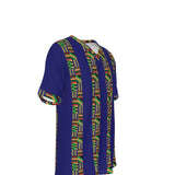 KENTE STYLE All-Over Print V-Neck T-Shirt