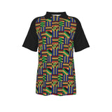 KENTE FABRIC - AFRICAN PRINT POLO SHIRT -Akwaaba