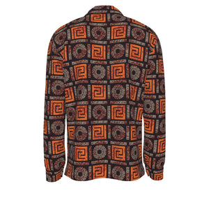 ANKARA MEN'S LONG SLEEVE BUTTON DOWN SHIRT