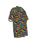 Kente Men's Hawaiian Shirt With Pocket