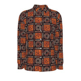 ANKARA MEN'S LONG SLEEVE BUTTON DOWN SHIRT