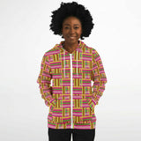 Unisex Athletic Zip-Up Hoodie - Kente Styles Collection