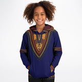 KIDS ATHLETIC HOODIES - DASHIKI STYLES COLLECTION - Blue