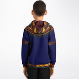 KIDS ATHLETIC HOODIES - DASHIKI STYLES COLLECTION - Blue