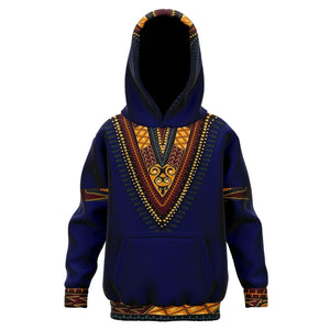 KIDS ATHLETIC HOODIES - DASHIKI STYLES COLLECTION - Blue