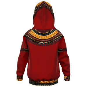 KIDS ATHLETIC HOODIES - DASHIKI STYLES COLLECTION - Red